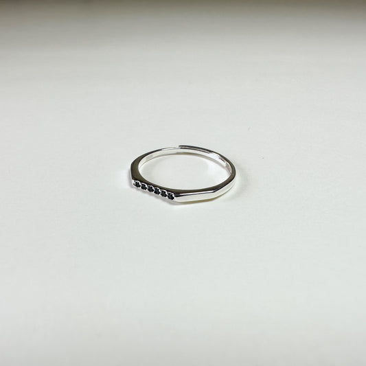 Lil Onyx Line Open Ring