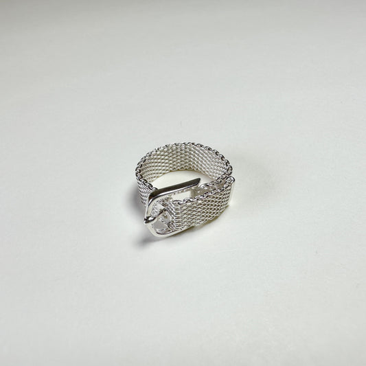 Silver Soft Belt Ring
