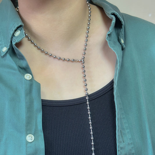 5mm Ball Chain Drop Necklace