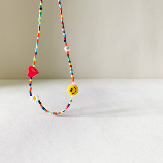 Rainbow Beads Fun Necklace